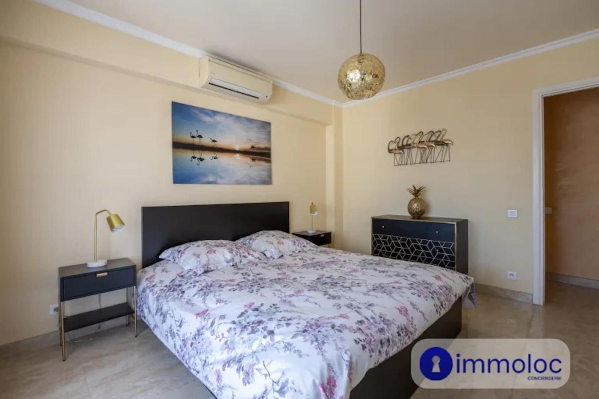 Air-Conditioned Apartment With Terrace Sea View Nice Eksteriør billede