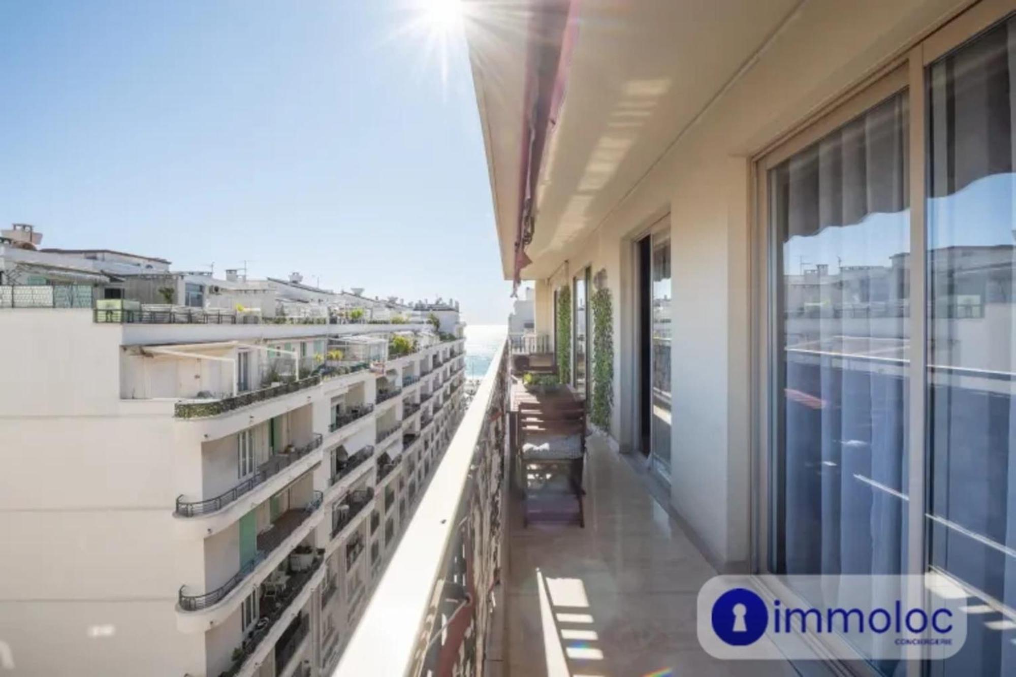 Air-Conditioned Apartment With Terrace Sea View Nice Eksteriør billede
