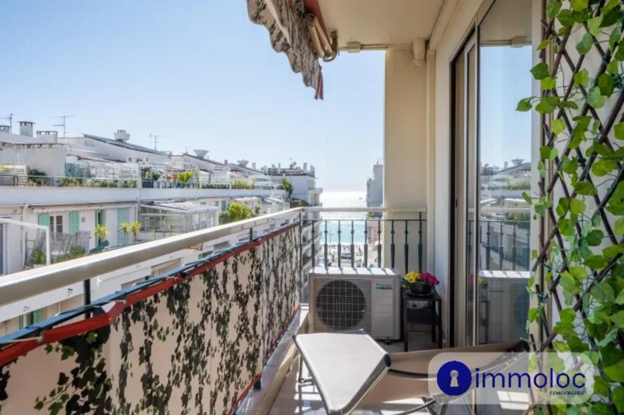 Air-Conditioned Apartment With Terrace Sea View Nice Eksteriør billede